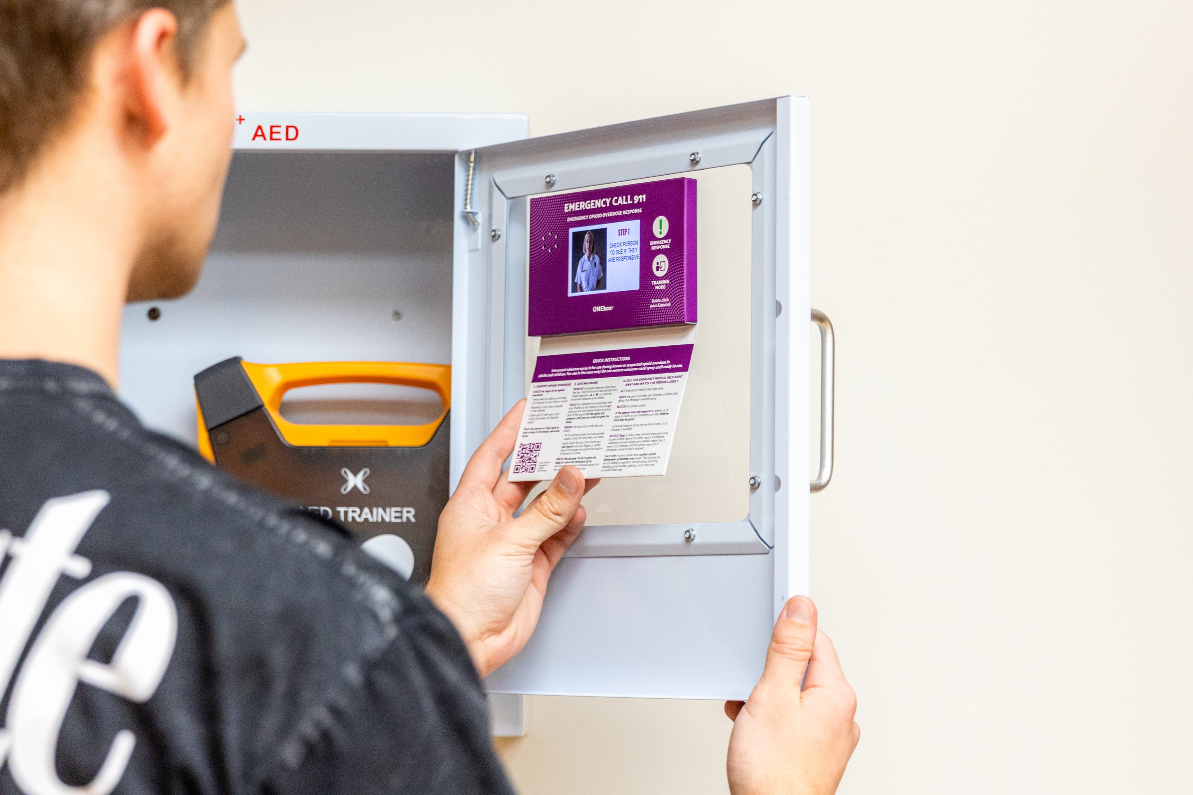 ONEbox Colocation Kit — detail of video screen